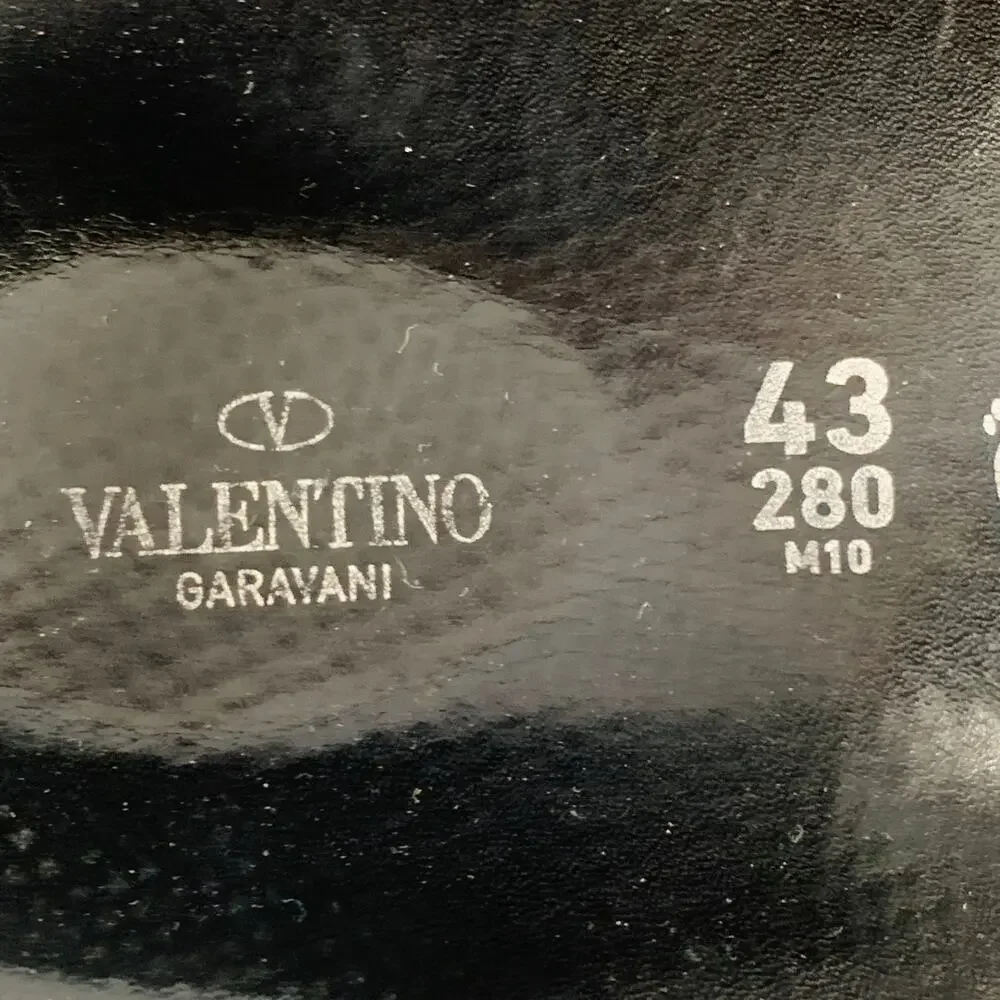 VALENTINO Size 10 Green Olive Camouflage Leather Belted Sandals